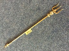 Vintage brass fireplace fork ,item 314