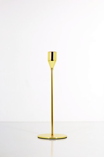 Mirror gold metal candle - metal,