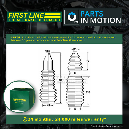Steering rack boot fits smart - boot,