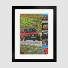 1984 FIAT STRADA ABARTH "130TC Road Test" Mounted Vintage Magazine Print ~ 11x14