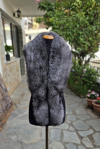 Long fur stole - fur,