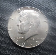 1969-D USA Kennedy Silver Half