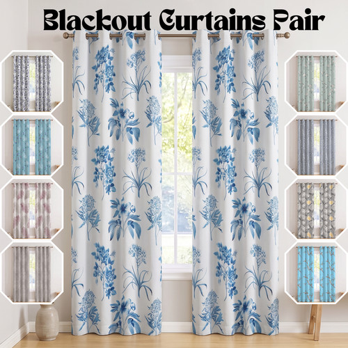 Ready made floral blackout - made,