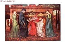 ROSETTI Print 1910 'Dante's
