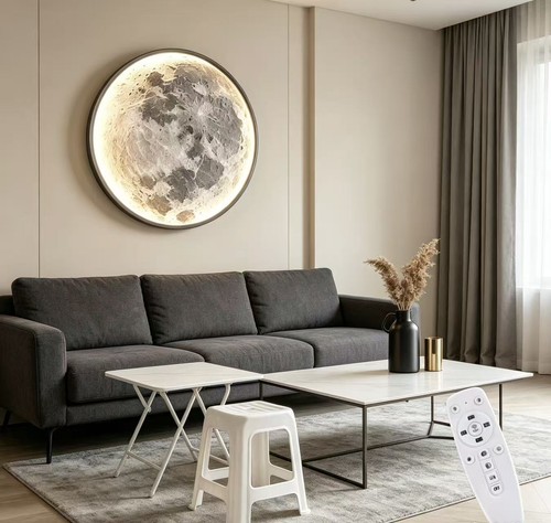 Art deco round - led, wall