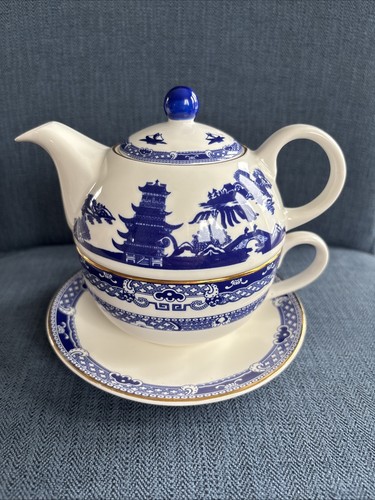 Ringtons willow pattern - pattern, tea