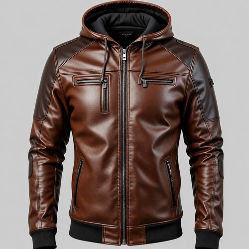 Handmade men brown lambskin - men's,