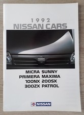 Nissan Range Brochure 1992 -