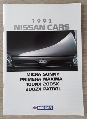 Nissan range brochure - nissan, 1992