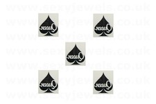 Mini Queen Of Spades Style 5 QOS Temporary Tattoo BBC Hotwife FREE P&P- Pack 5