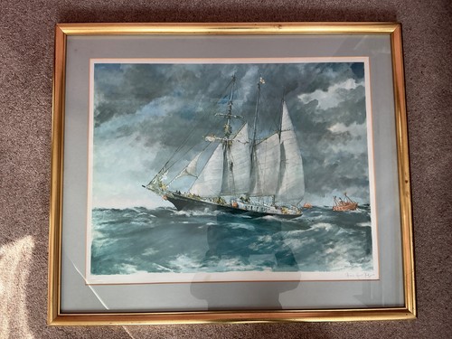 Watercolour signed print - watercolour,