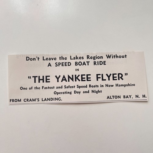 The yankee flyer speed boat - the,