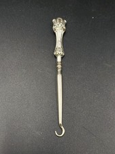 Crisford & Norris Silver Topped Button Hook, Birmingham 1909, Damage