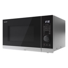 SHARP 28L Microwave Oven with 900w Grill, Silver