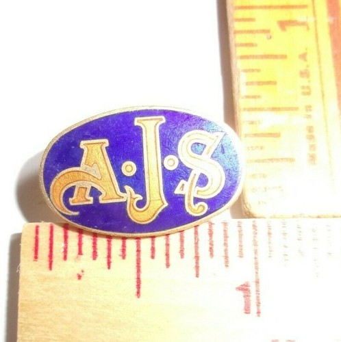 Ajs pin vintage collectible - ajs,