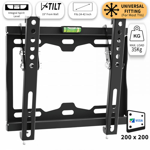 Wall bracket mount tilt - bracket, for