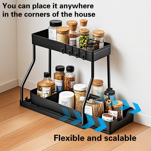 Tier under sink organizer - tier,