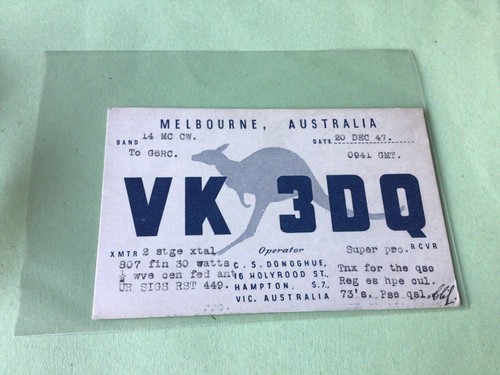 Vintage qsl radio - vintage,