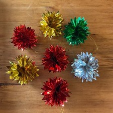 Vintage foil spikey - vintage, pom