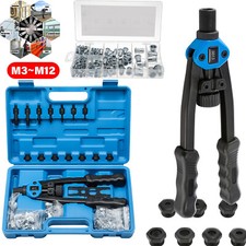 Rivet nuts M3-M12 300 pcs threaded rivets with rivet pliers rivet nut pliers set
