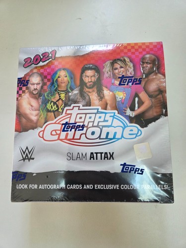 Topps wwe 2021 chrome slam - wwe,