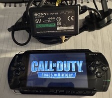 Sony PSP Black Handheld Game System with Original Charger Good Working Condition