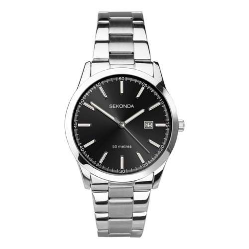 Sekonda gents silver tone - gents, silver-tone