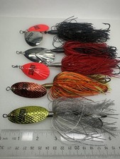 Llungen Lures Musky Bucktail 5 Bait Lot - Great Colors, Unique Blades On Some