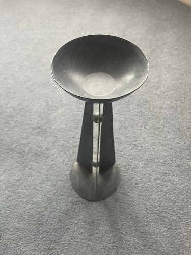 Grey ball candle - grey, top