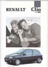 Renault Clio 16V Brochure Catalog 03/1991 Switzerland in Italian Italian