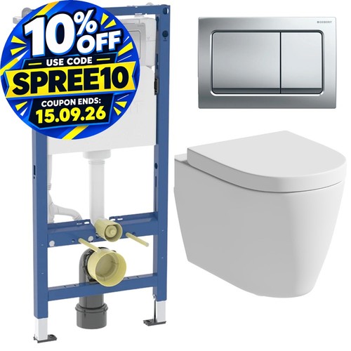 Rimless wall hung toilet - wall, pan