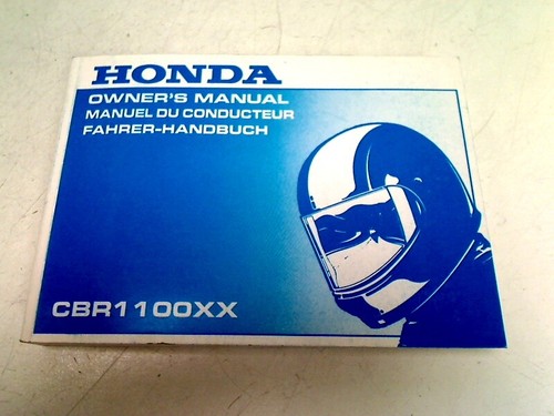 Owners manual honda - cbr, 1100