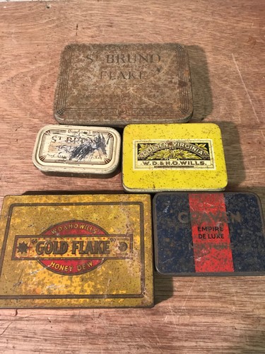 Vintage tobacco tins wills - tobacco,