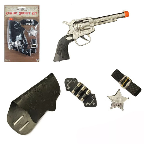Cowboy sheriff 5pc set - cowboy, gun
