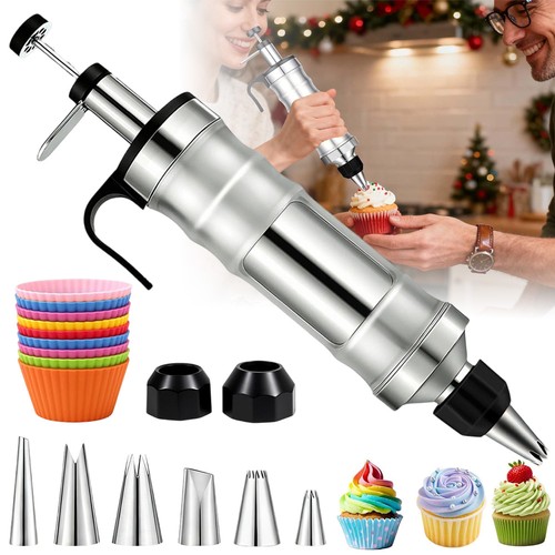 Icing syringe 16pcs dessert - syringe,