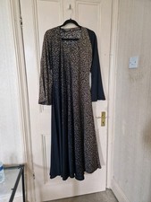 Womens Black/Brown Jubba Burka