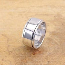 Mens Womens Plain Wide 925