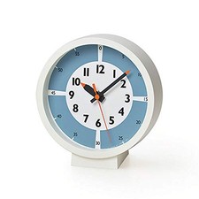 Lemnos Table/Wall Clock Kids Educational Funpun Color Light Blue YD18-05 LBL