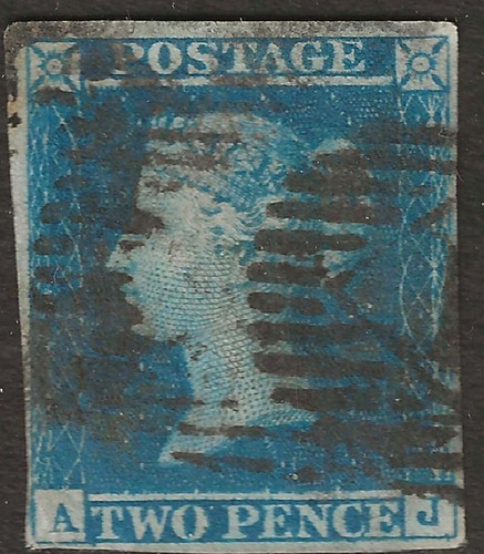 1841 two penny blue - blue,