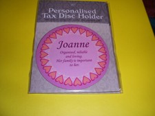 TAX DISC  HOLDER .....( MAGNETIC )...........( JOANNE ) ...