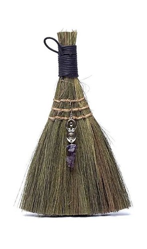 Witches broom goddess purple - witches,