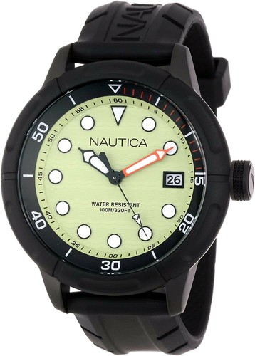 Nautica nmx 601 green dial - nautica,