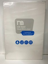 MOTHERCARE COT BED FITTED PEVA SHEET WATERPROOF MATTRESS PROTECTOR 70x140cm