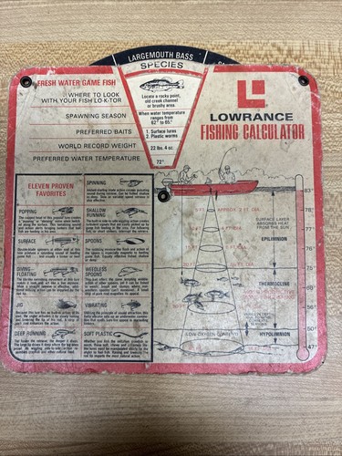 Lowrance 1972 vintage fishing - 1972,