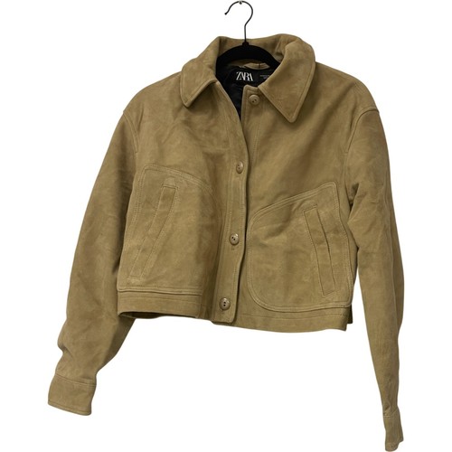 Zara womens leather - suede, coat