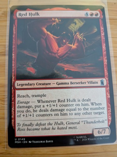 Mtg red hulk - 0149, super