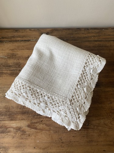 Vintage ivory woven - ivory, linen
