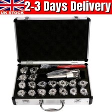 18PCS MT3 ER32 Milling Machine Collet Chuck Set Spanner + BOX Alloy Spring Steel