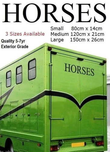 Horses horsebox vinyl - horsebox,