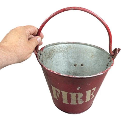 Vintage red metal fire - metal,